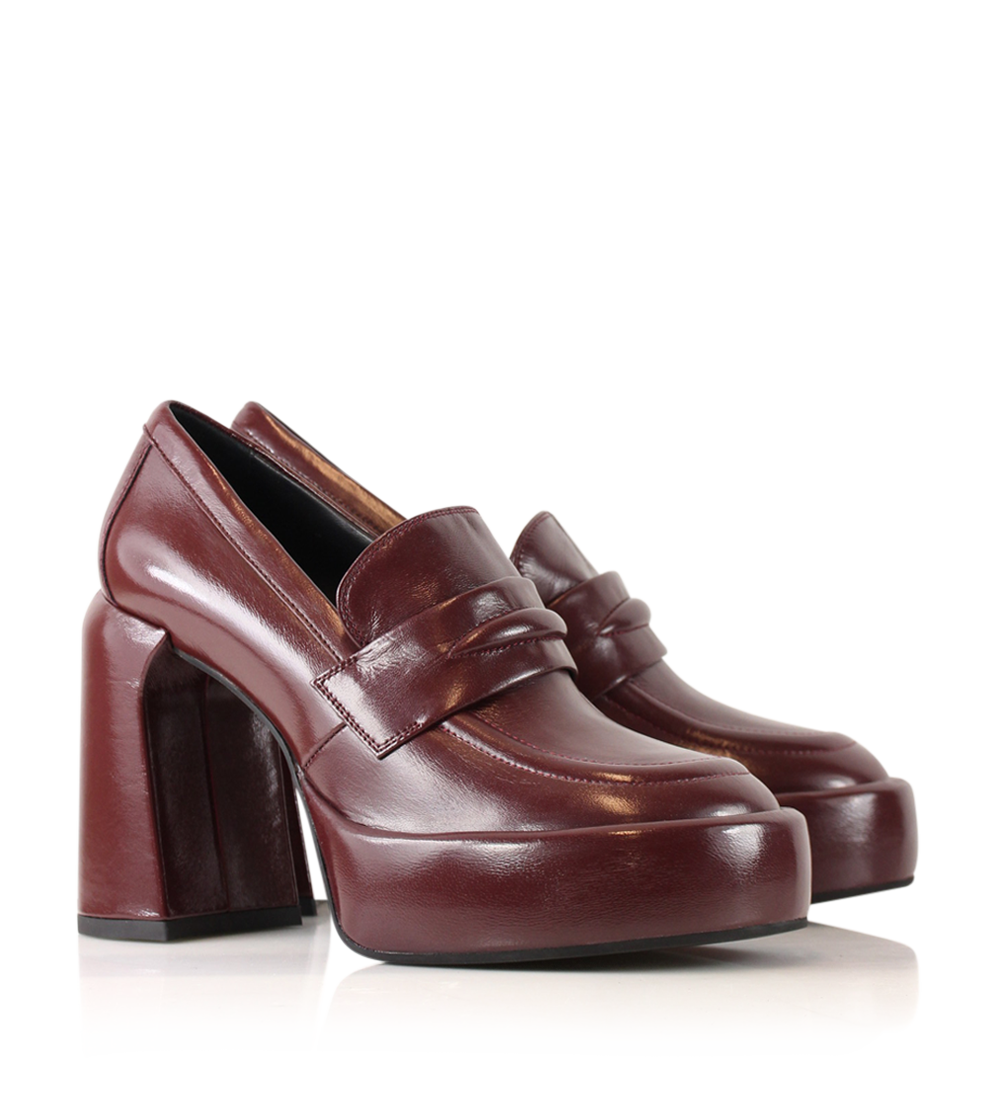 Brady 105 pumps, amarone læder