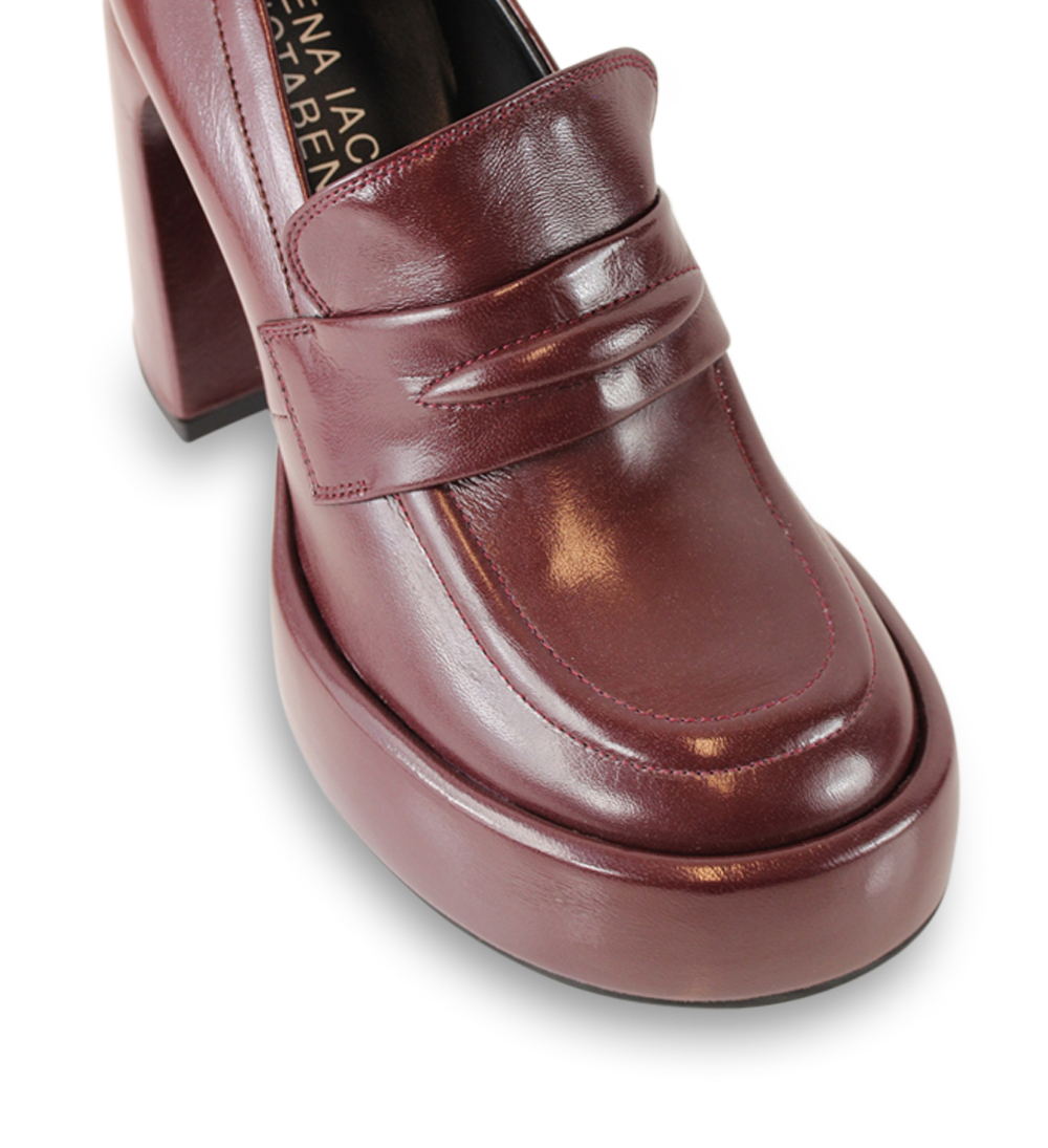 Brady 105 pumps, amarone læder
