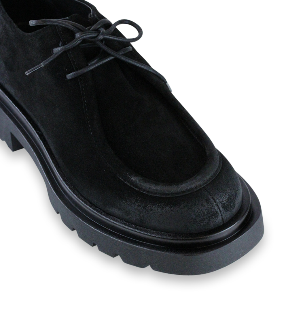 Cilia loafers, sort ruskind