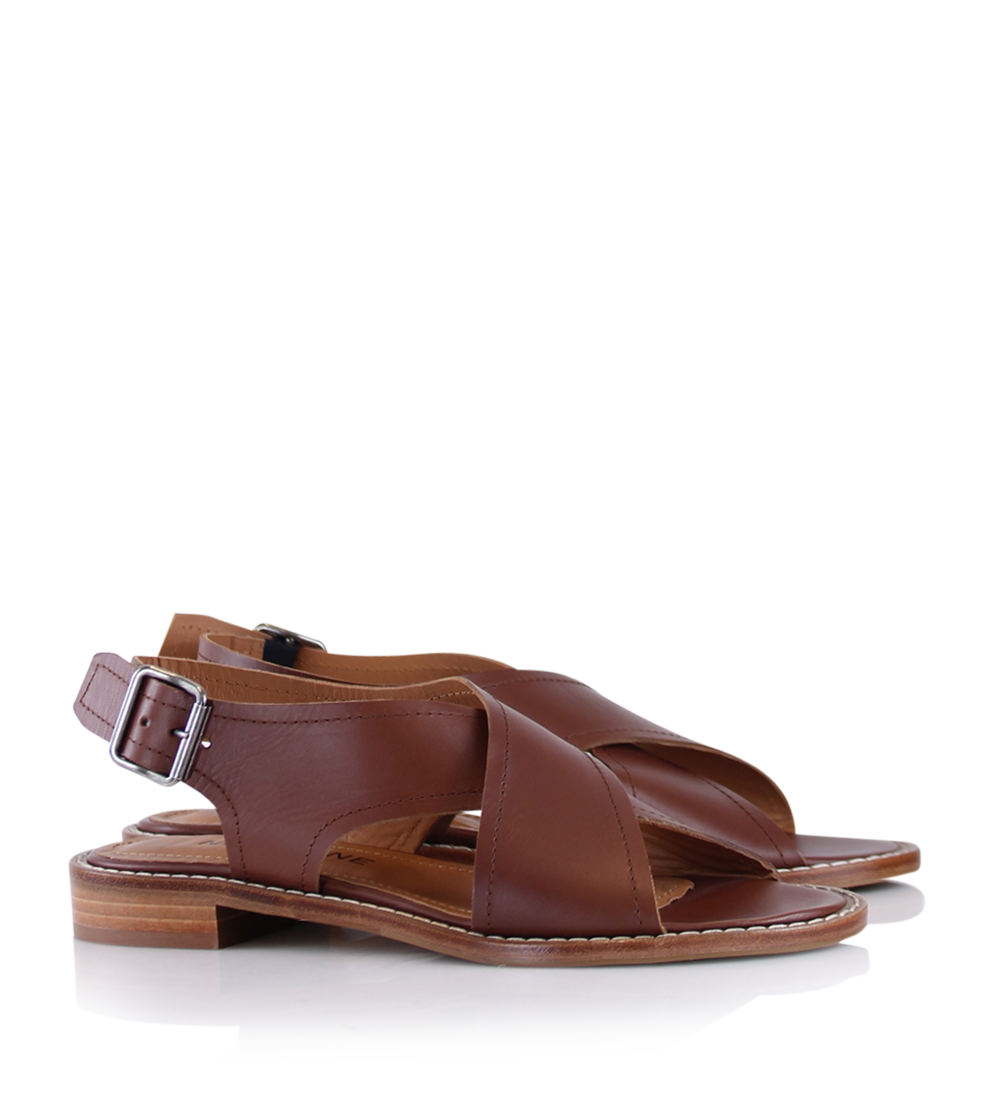 CINDY III sandaler, brun læder