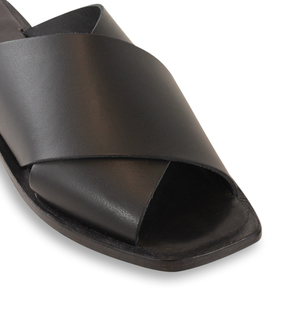 Clara sandaler, sort læder