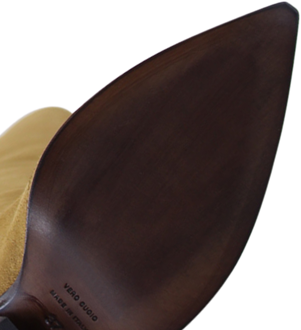 Dee cowboy støvler, lys brun ruskind