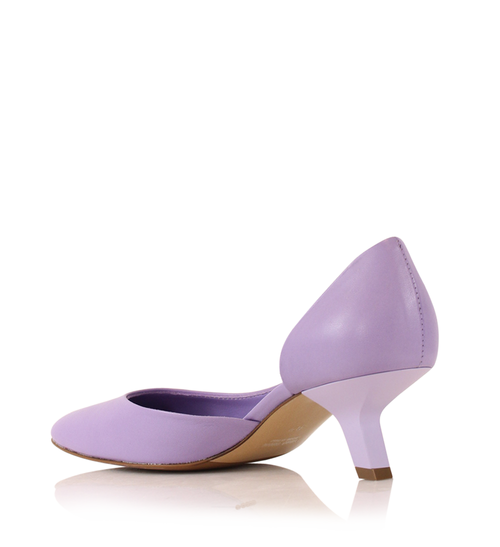 Ellen 55 pumps, lilac læder