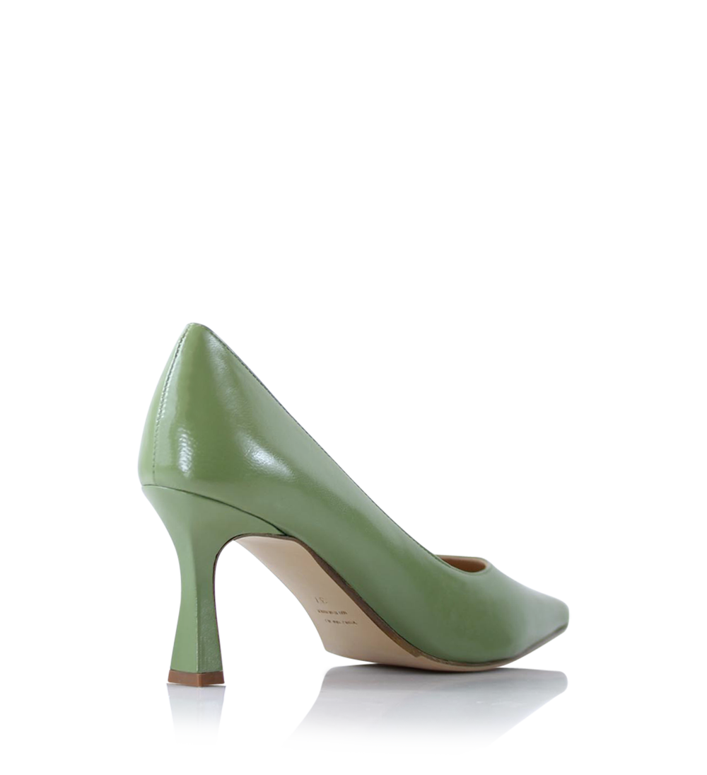 Emily 70 stilettos, sage leather
