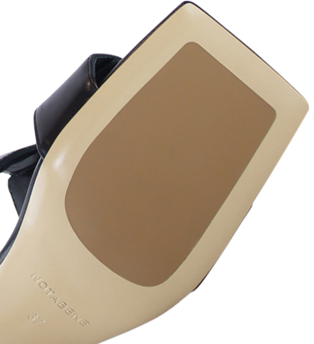 Ilina 70 sandaler, sort læder