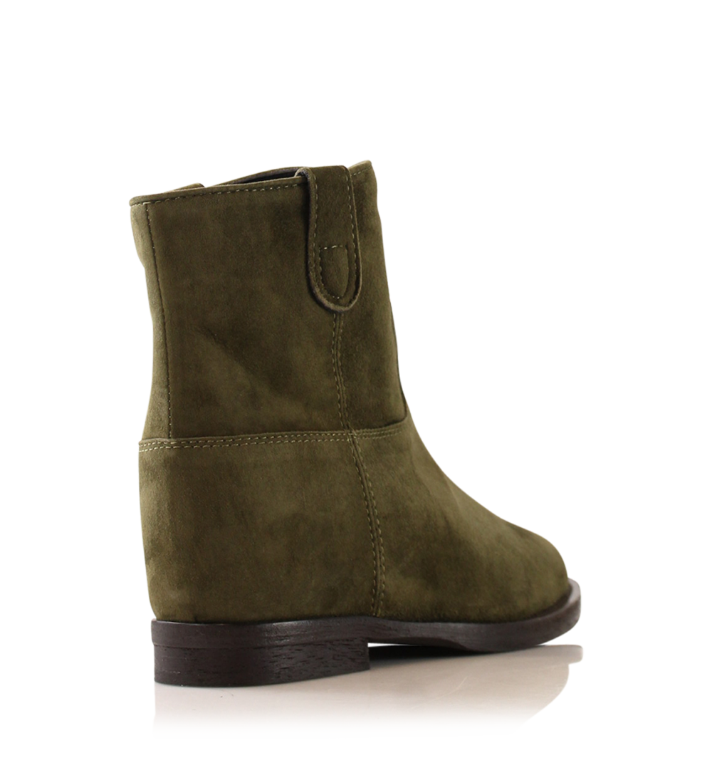 Isa 30 boots, olive suede