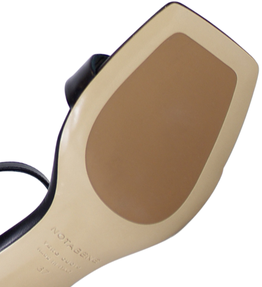Rina 60 sandaler, sort læder