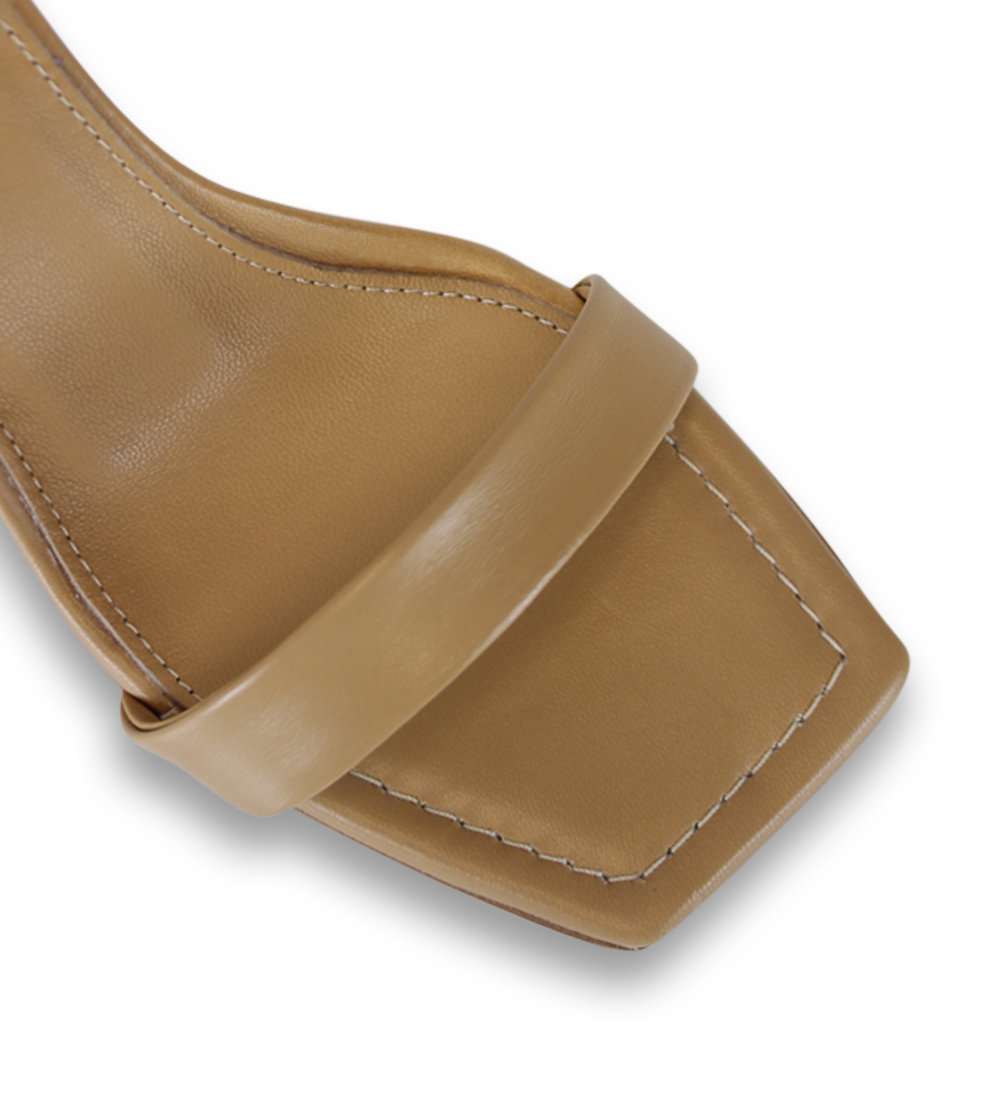 Rina 60 sandaler, nude læder