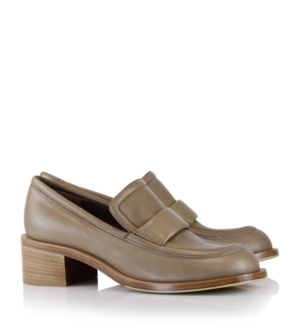 Vera loafers, nude læder