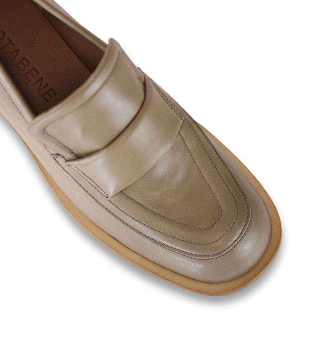 Vera loafers, nude læder