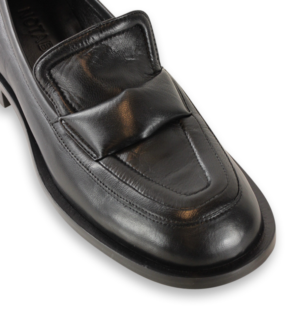 Vidar loafers, sort læder