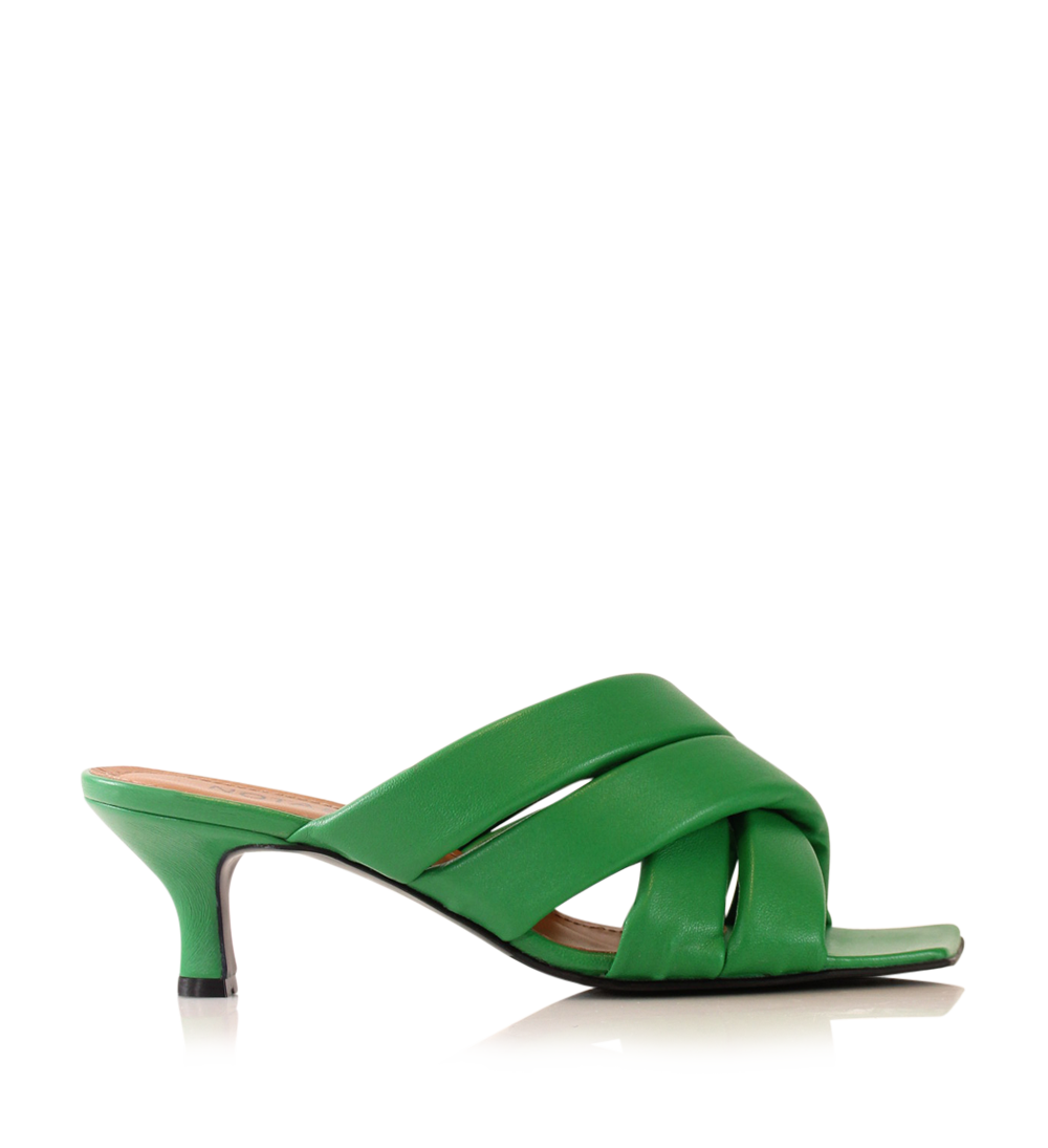 Molly 50 sandals, green leather