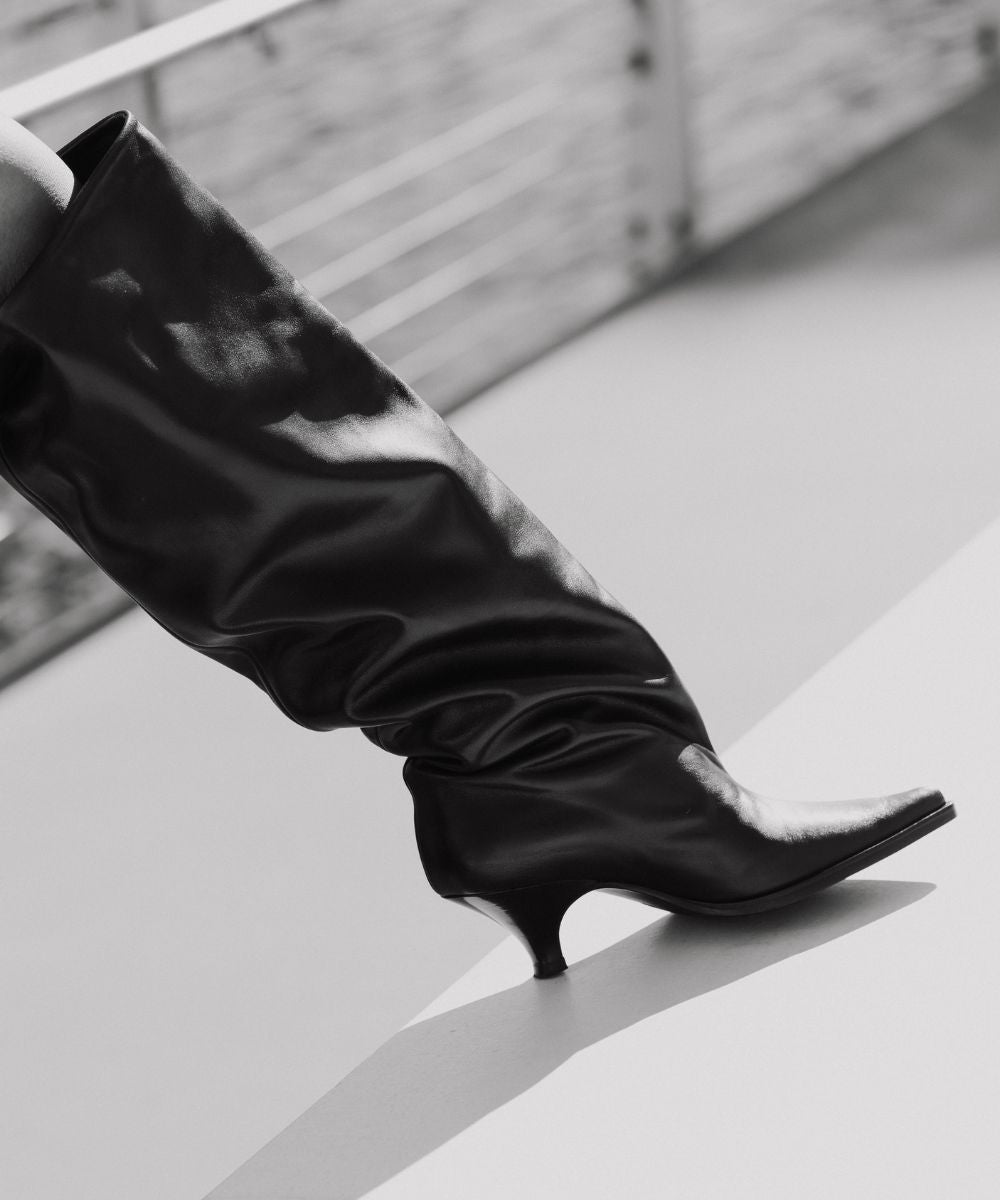 Yolanda 60 boots, black leather