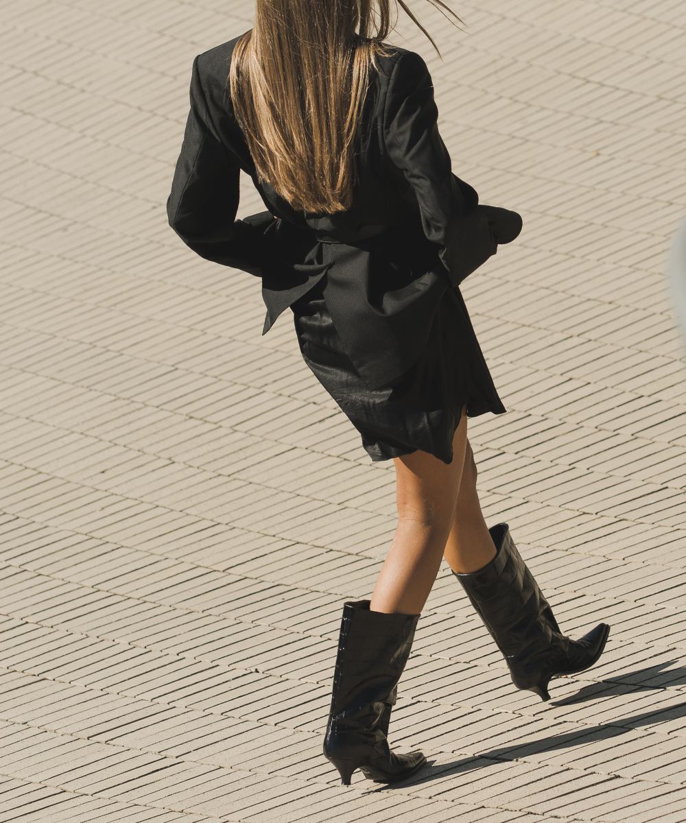 Yovanna 60 støvler, sort croco