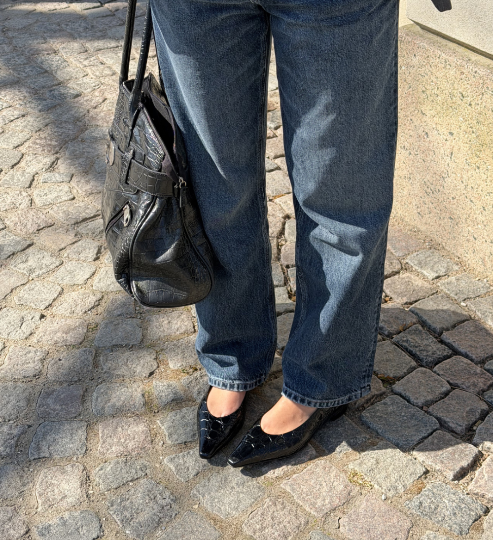 Gisla ballerina, sort croco