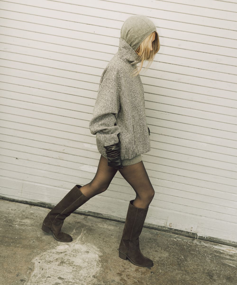 Ancy 50 støvler, mørkebrun ruskind