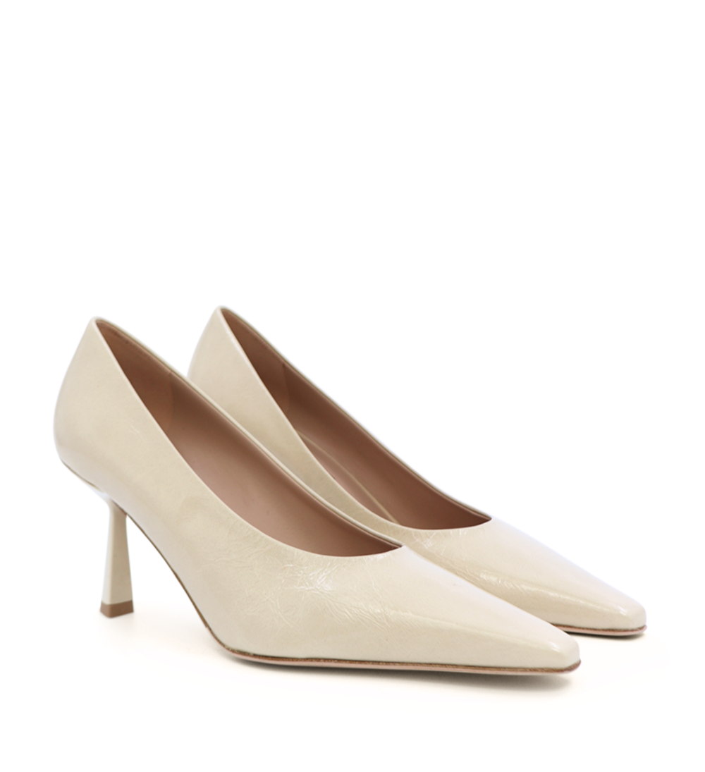 Emmy 70 stiletter, creme lak