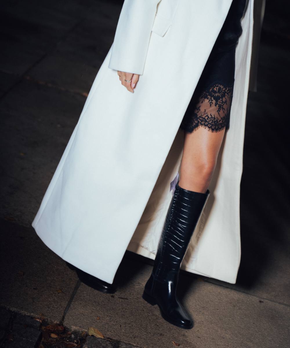 Izella støvler, sort croco