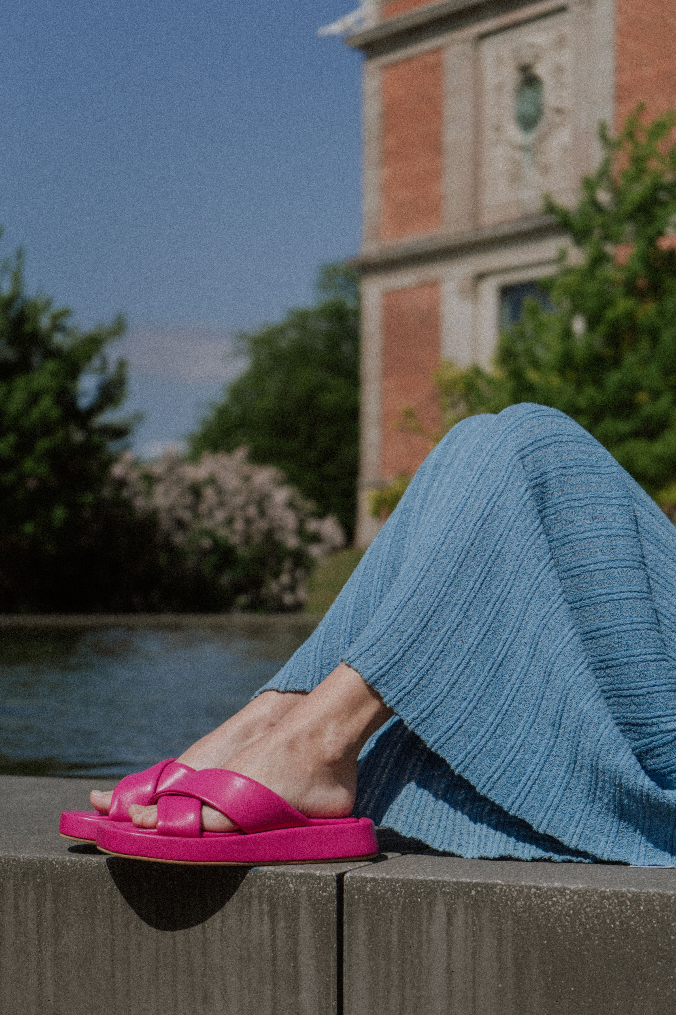 Mia sandaler, pink læder