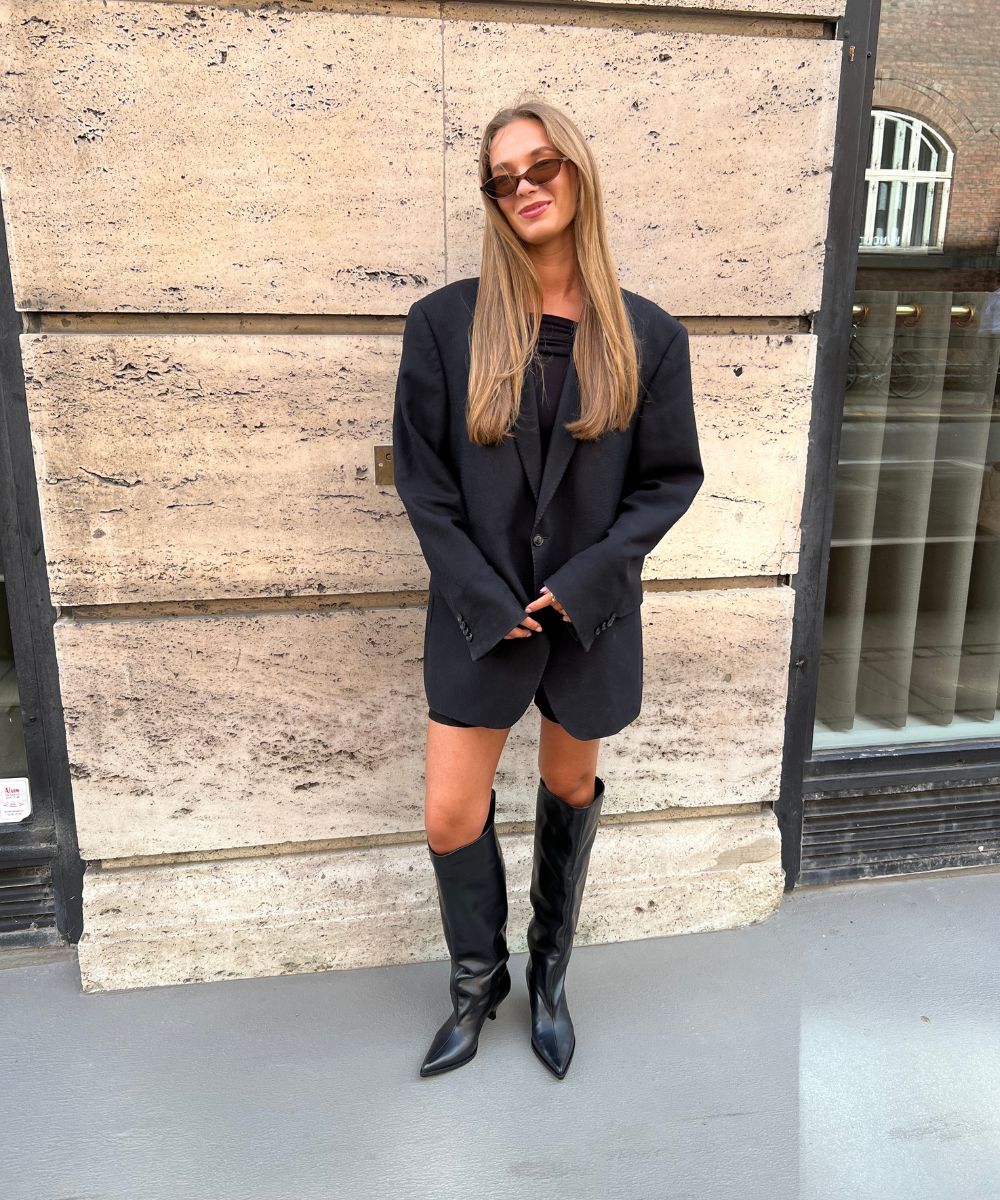 Yolanda 60 boots, black leather