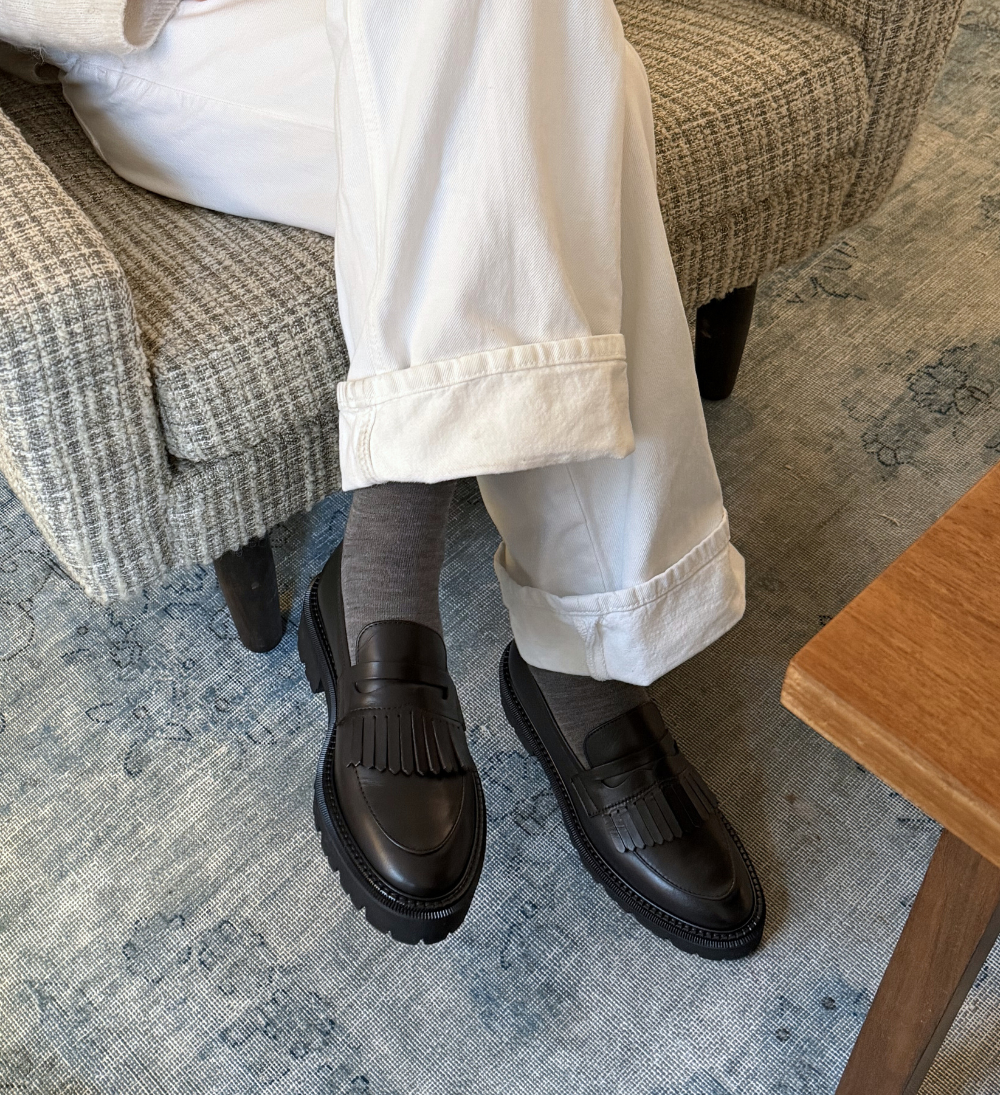 Tereza loafers, dark brown leather