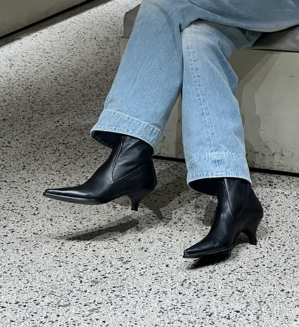 Yaz 50 støvler, sort læder