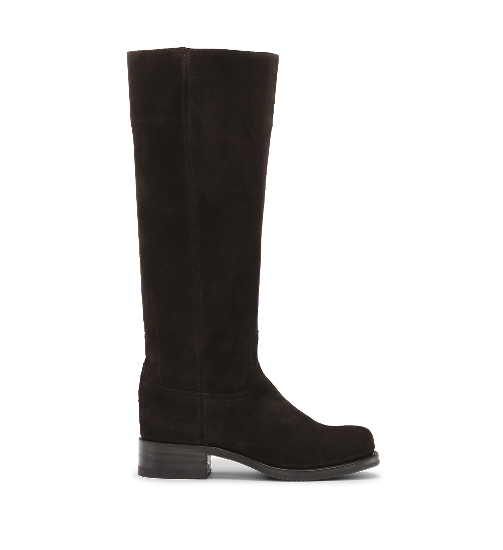 Achilla boots, dark brown leather