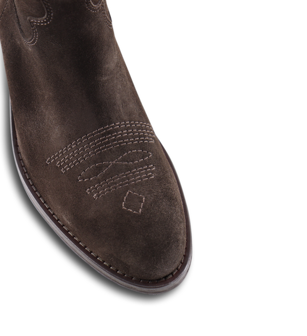 Annelisa støvler, mørkebrun ruskind