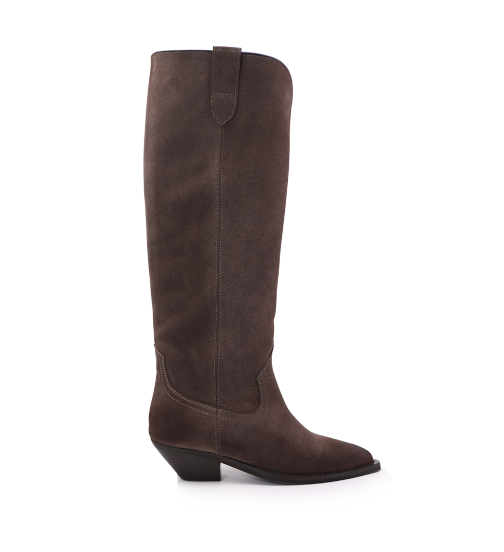 Antoinette boots, brown suede