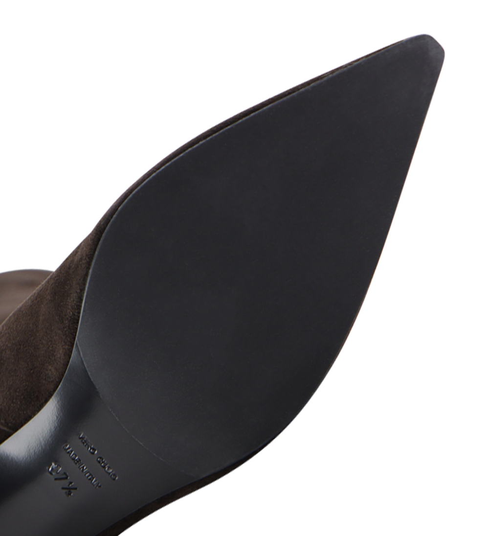 Brenda 45 støvler, mørkebrun ruskind