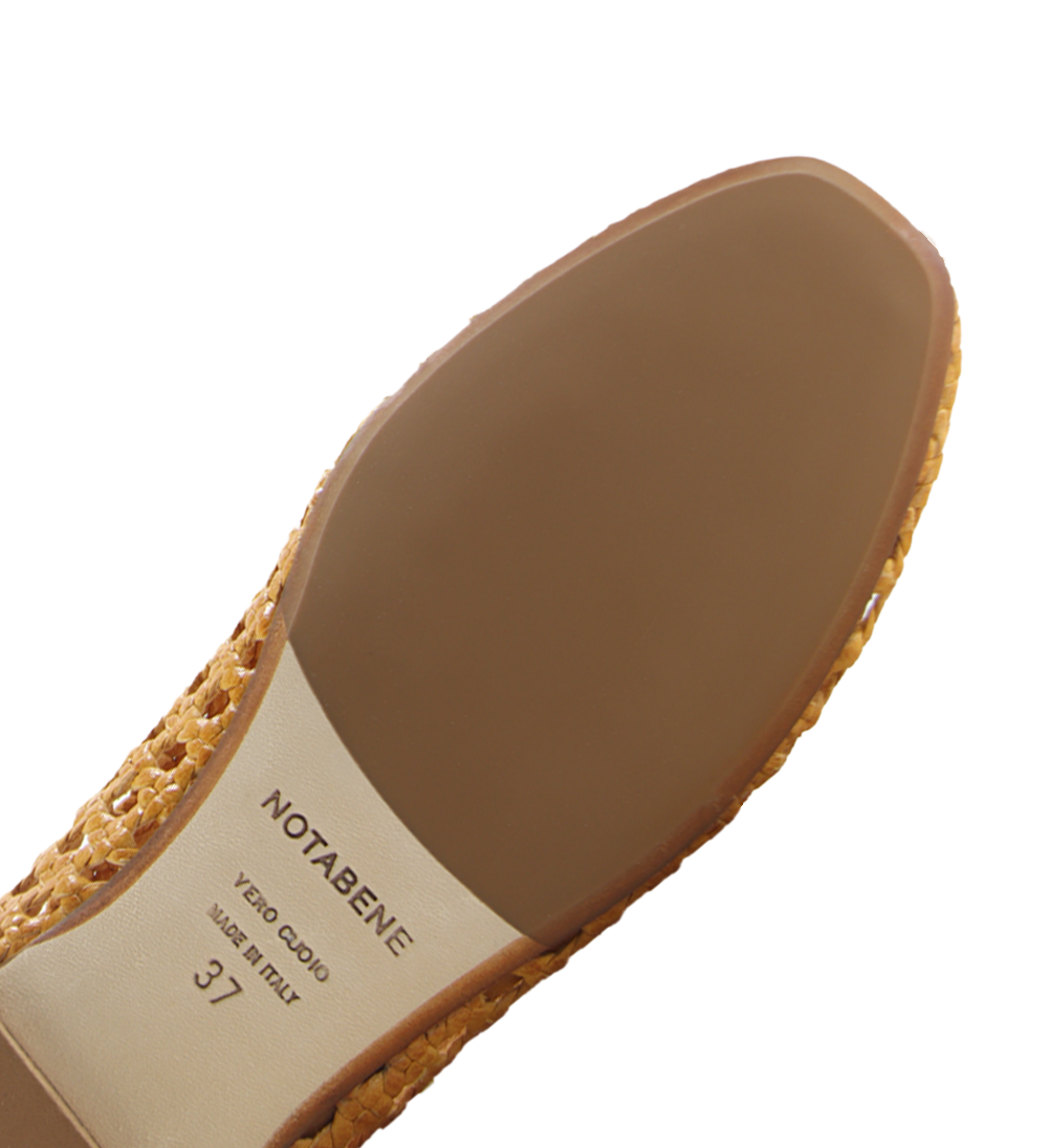 Capri II ballerina, gul læder