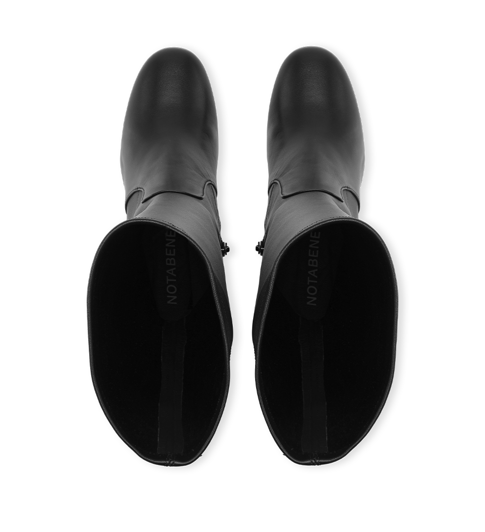 Cecilia 60 boots, black leather