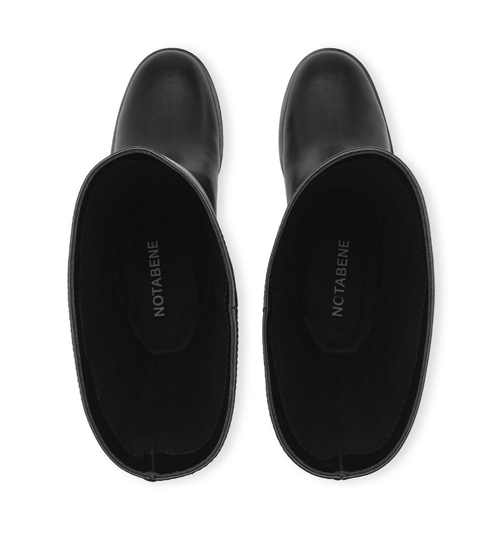 Celeste 60 boots, black leather