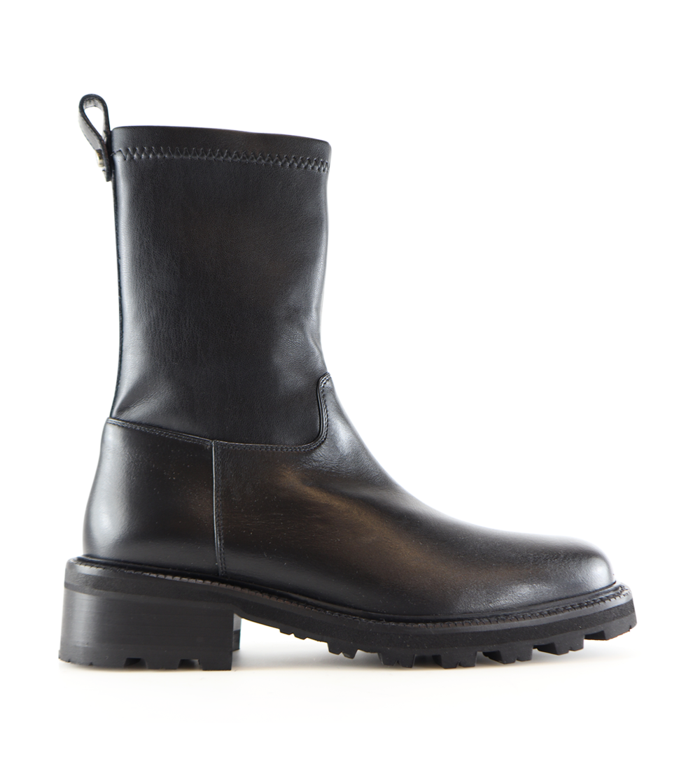 Chiara støvler, sort læder