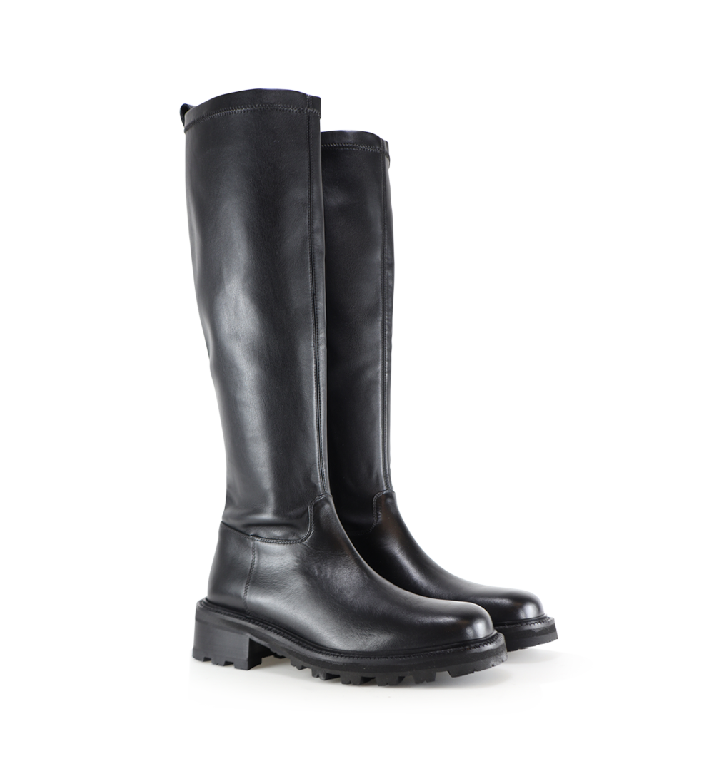 Chiavella støvler, sort læder