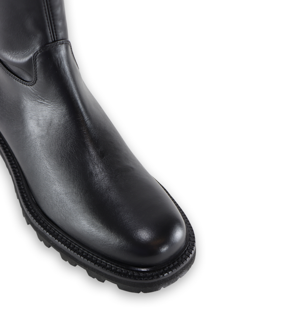 Chiavella støvler, sort læder