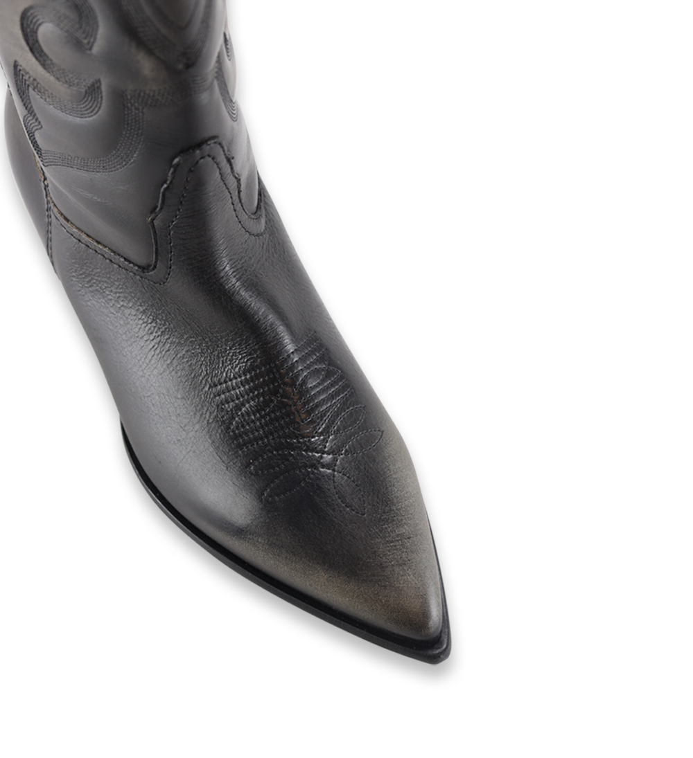 Dorothea 40 cowboy støvler, vintage sort