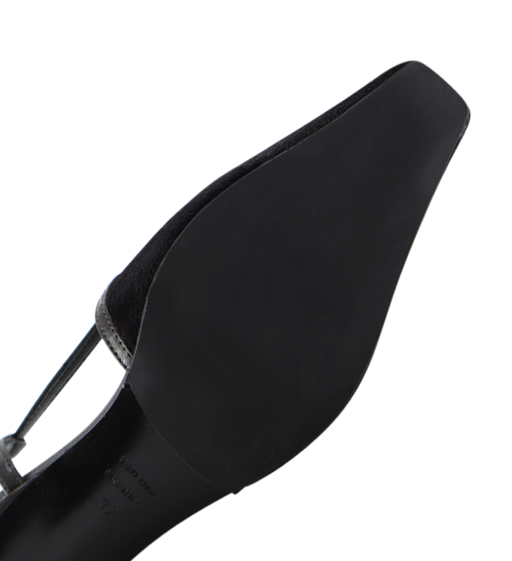 Elenne 35 slingback stiletter, mørkebrun kopels