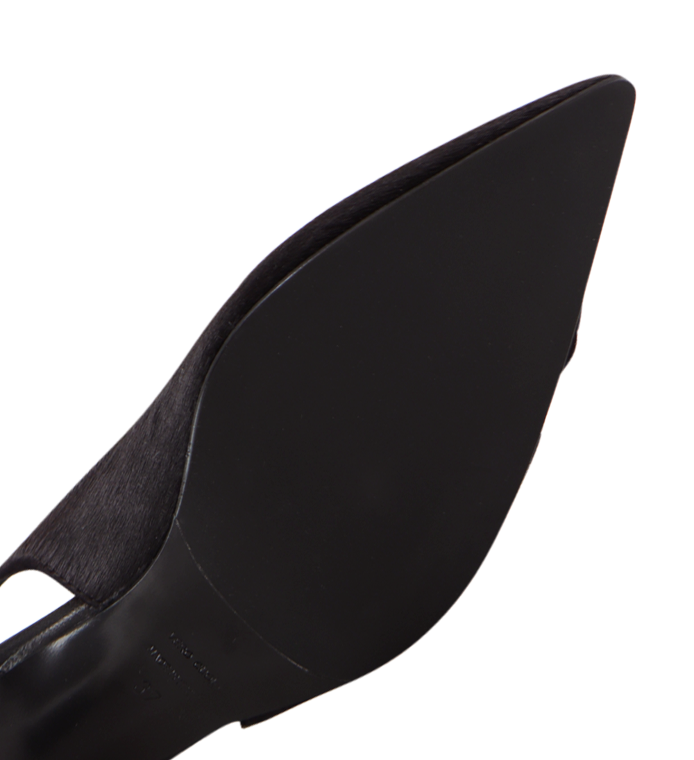 Elisa 50 slingback stiletter, mørkebrun kopels