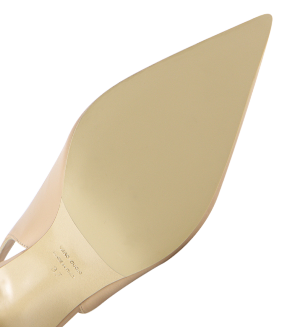 Emilia Low 70 slingback stilettos, nude