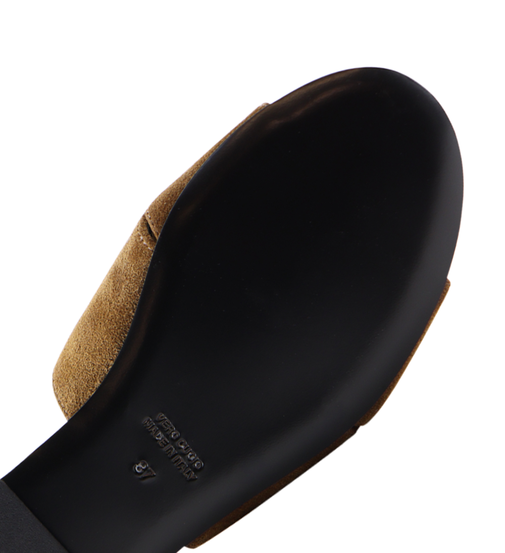 Fanny sandaler, brun ruskind