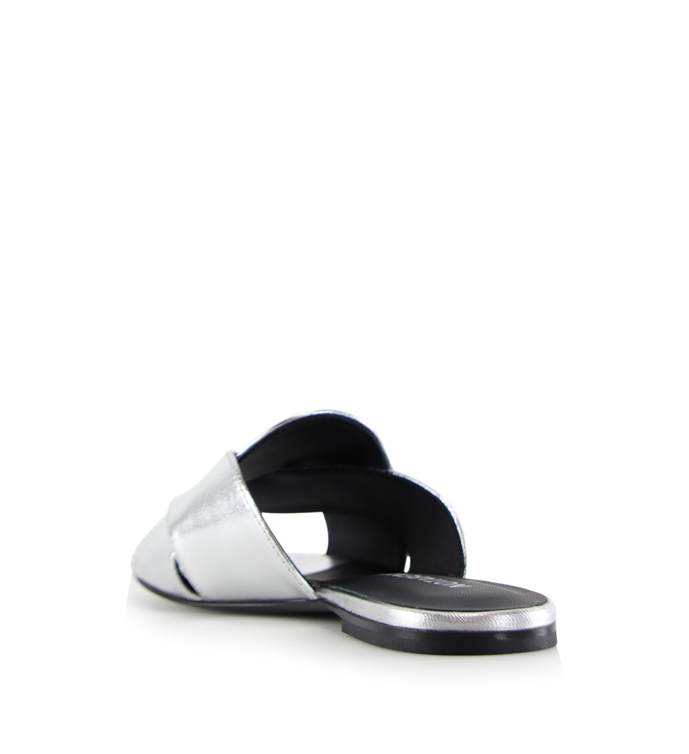 Fanny sandaler, sølv læder