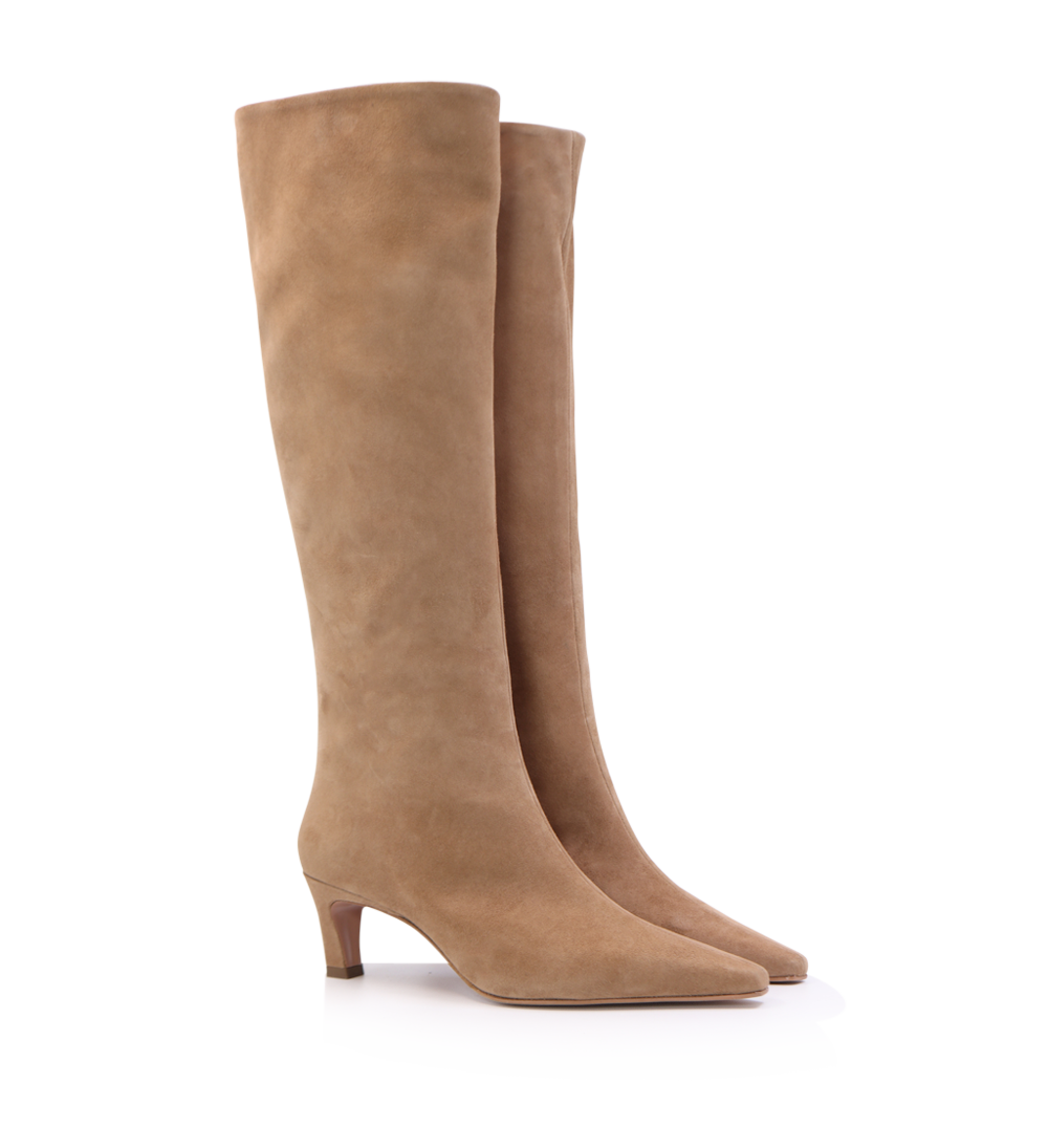 Flavia 50 boots, camel suede