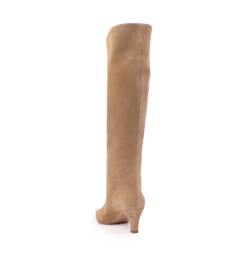 Flavia 50 støvler, camel ruskind