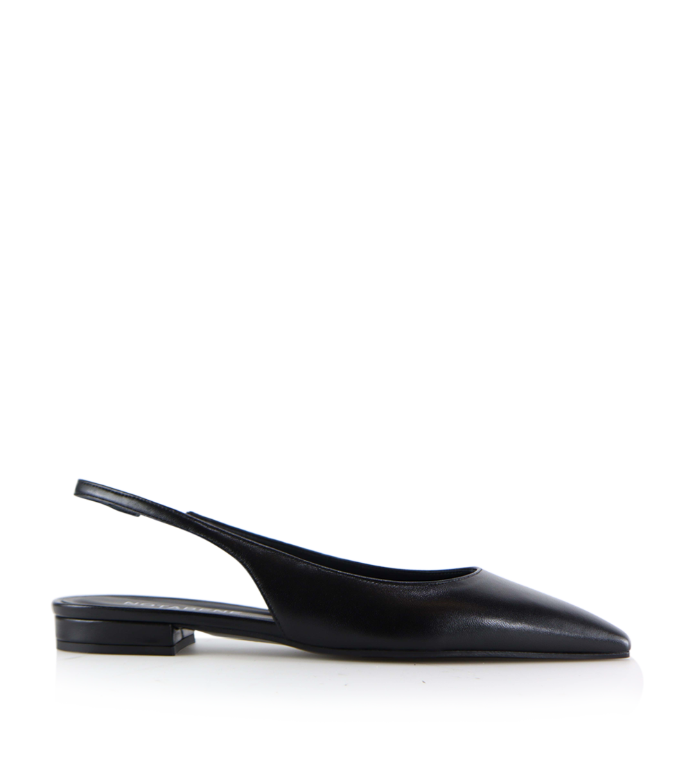 Gilda slingback, sort læder