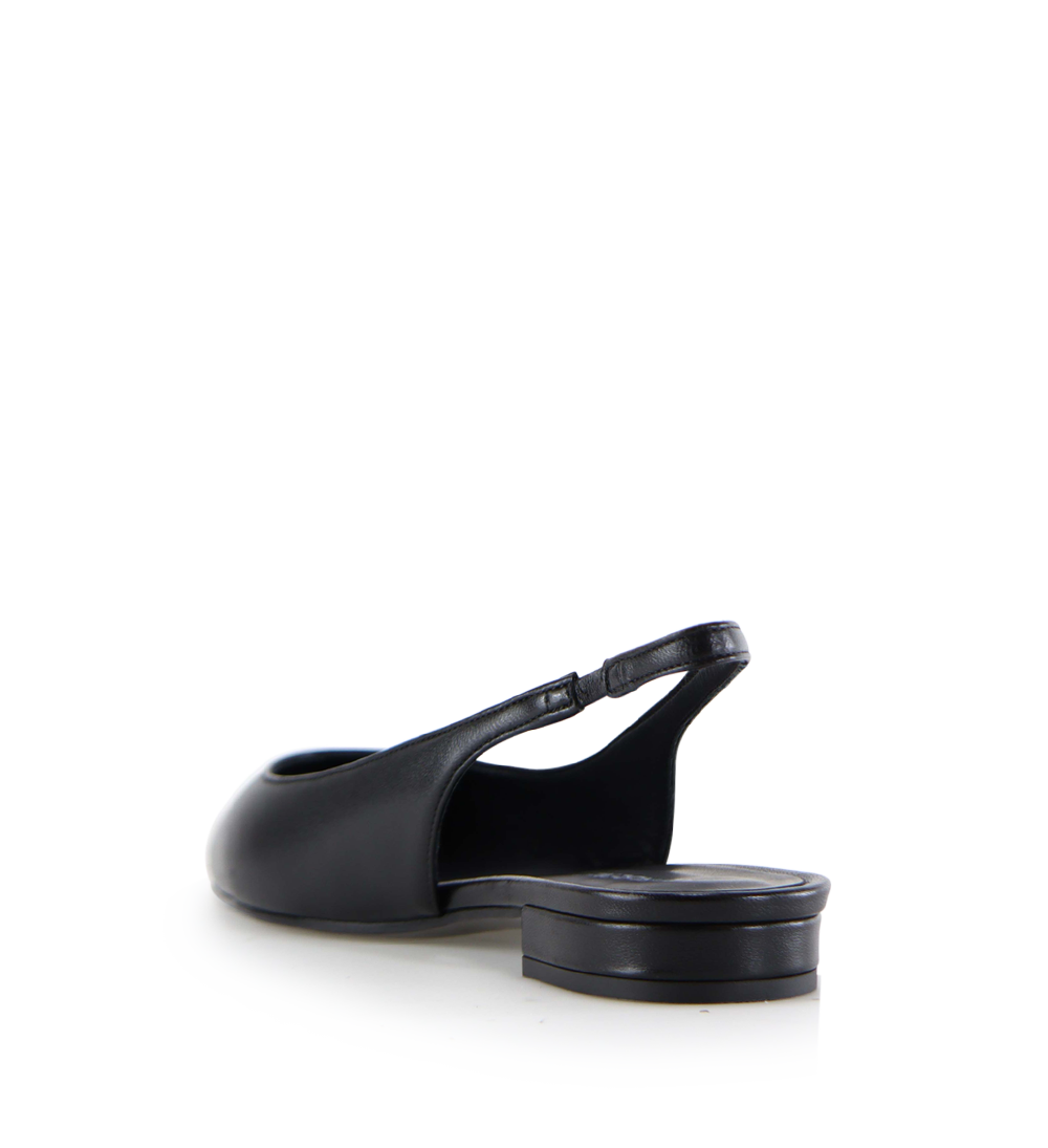 Gilda slingback, black leather