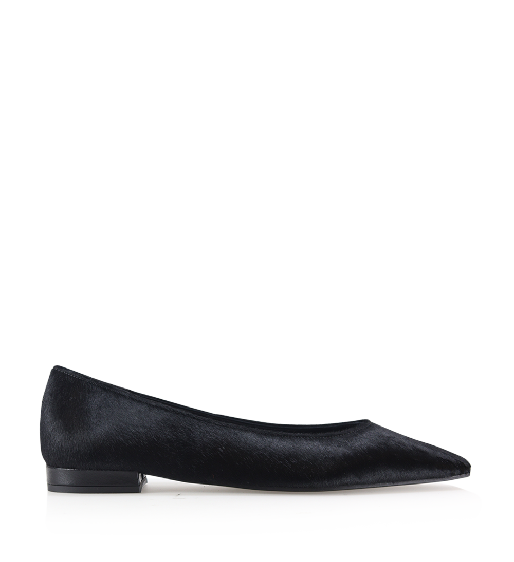 Gisela ballerina, black cow hair 
