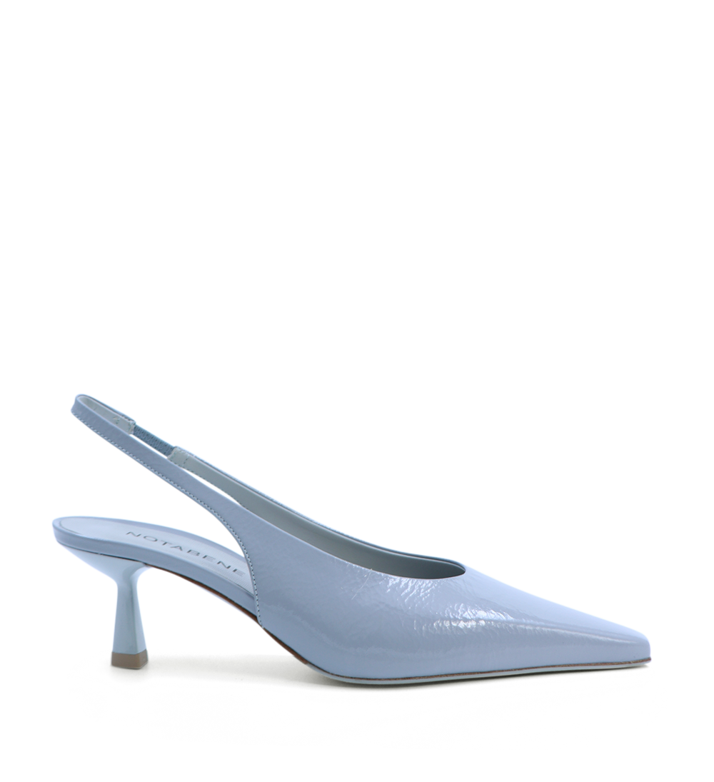 Emmely low 50 slingback stilettos, blue patent