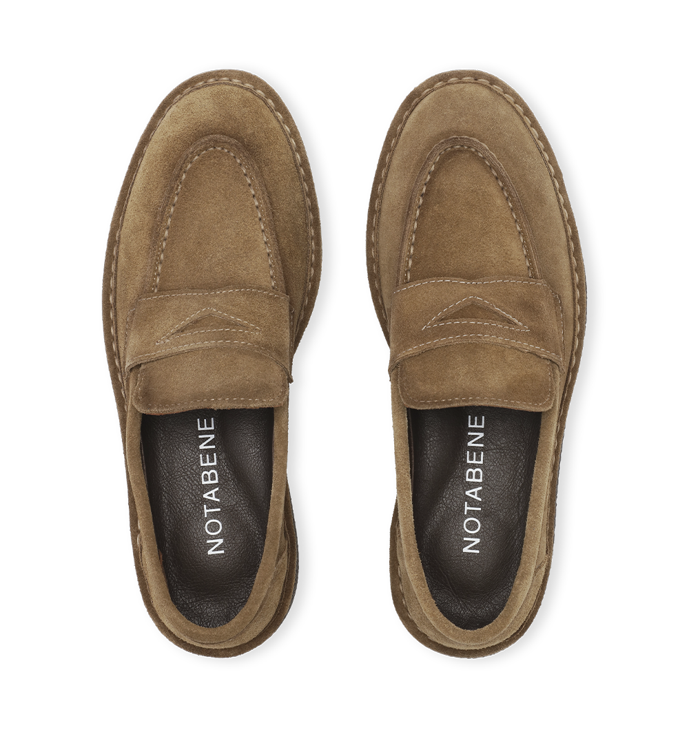 Lunelle loafers, camel ruskind