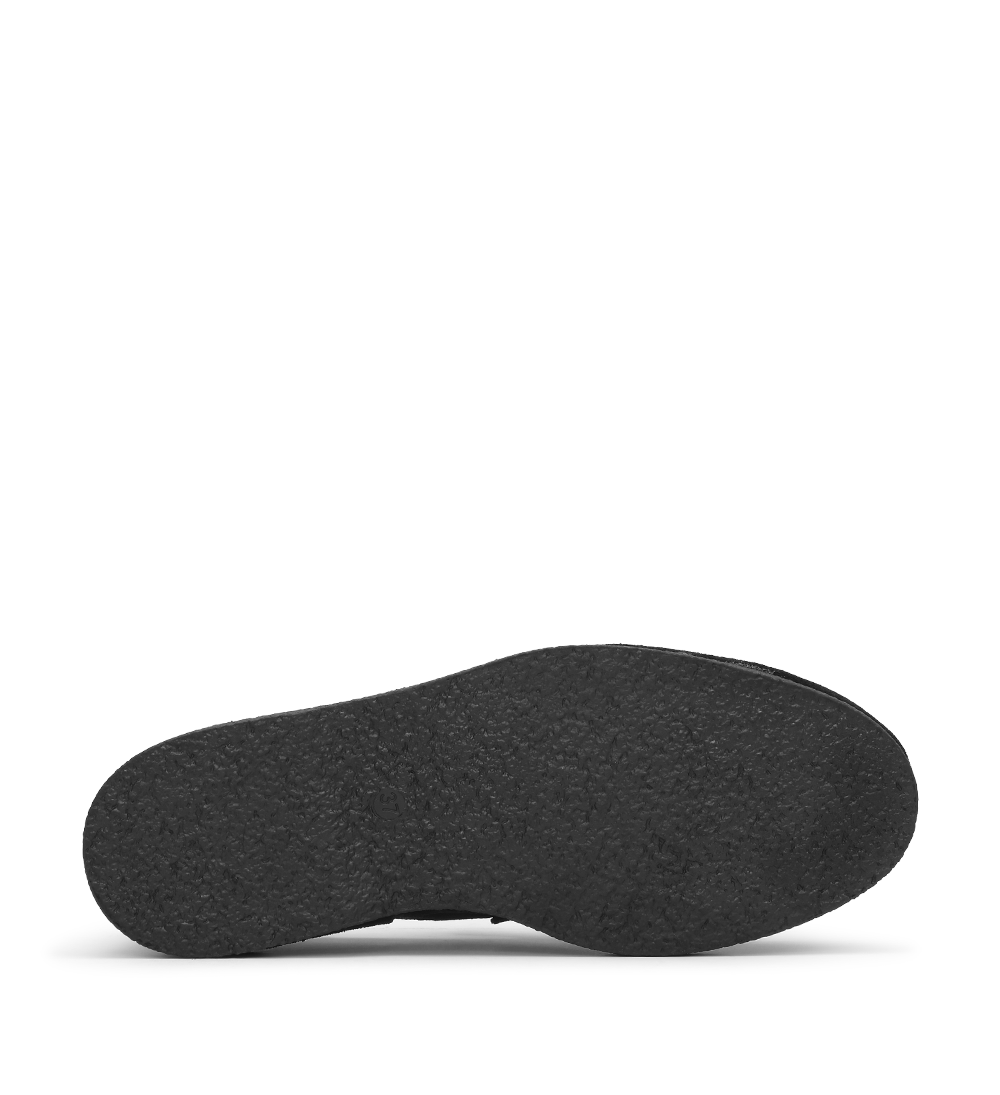 Lunelle loafers, sort ruskind